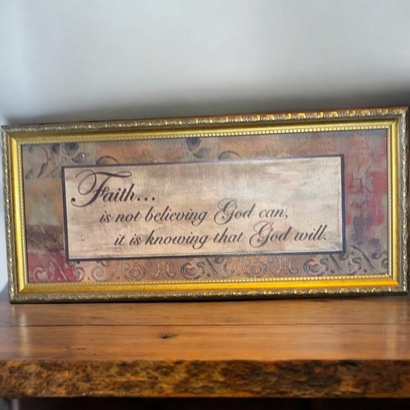 🏡NWT:KIRKLAND’S FAITH WALL DECOR - Picture 1 of 6